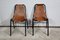 Metal and Leather Chairs, 1960, Set of 2 2