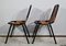 Metal and Leather Chairs, 1960, Set of 2 18