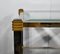 Brass and Glass Sofa Table by P. Vandel, 1970 10