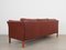 Danish Brown Leather Sofa, 1960s 4