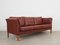 Danish Brown Leather Sofa, 1960s 5