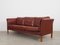 Danish Brown Leather Sofa, 1960s 3
