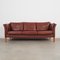 Danish Brown Leather Sofa, 1960s, Image 1