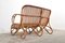 Vintage Rattan 2-Seat Sofa Bench, 1960s 10