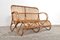 Vintage Rattan 2-Seat Sofa Bench, 1960s, Image 1