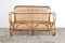 Vintage Rattan 2-Seat Sofa Bench, 1960s, Image 2