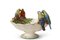 Papageien und Blumen Figur von Ceramiche Ceccarelli 2