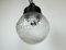 Industrial Bakelite Pendant Light with Frosted Glass, 1970s, Image 4