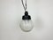 Industrial Bakelite Pendant Light with Frosted Glass, 1970s, Image 2