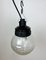 Industrial Bakelite Pendant Light with Frosted Glass, 1970s 8