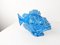 Pesce Scorfano Sculpture in Blue Glaze by Guido Cacciapuoti, Italy, 1930s 14