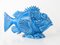 Pesce Scorfano Sculpture in Blue Glaze by Guido Cacciapuoti, Italy, 1930s 1