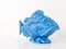 Pesce Scorfano Sculpture in Blue Glaze by Guido Cacciapuoti, Italy, 1930s 10