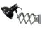 Industrial Black Enamel Scissor Wall Lamp, 1950s, Image 1