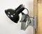 Industrial Black Enamel Scissor Wall Lamp, 1950s 8