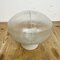 Vintage White Porcelain Ceiling Light with Frosted Glass, 1970s, Image 4