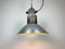 Lámpara colgante industrial de aluminio de Polam Wilkasy, años 60, Imagen 12