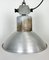 Lámpara colgante industrial de aluminio de Polam Wilkasy, años 60, Imagen 8