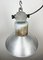 Lámpara colgante industrial de aluminio de Polam Wilkasy, años 60, Imagen 10