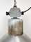 Lámpara colgante industrial de aluminio de Polam Wilkasy, años 60, Imagen 3