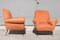 Vintage Armchairs in Orange by Gigi Radice for Minotti Velluto, 1950, Set of 2 11
