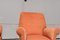 Vintage Armchairs in Orange by Gigi Radice for Minotti Velluto, 1950, Set of 2 15