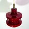 Vintage Crimson Glass Pendant Light, 1970s 4