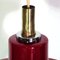 Lampe à Suspension Vintage Crimson en Verre, 1970s 5