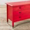 Vintage Red Chest of Drawers in Wood and Brass by Carlo De Carli for Luigi Sormani, 1963 2