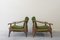 Grüne Mid-Century Stühle, 1960er, 2er Set 2