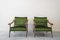 Grüne Mid-Century Stühle, 1960er, 2er Set 1