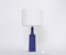 Mid-Century Modern Danish Blue Ceramic Table Lamp by Atelier Knabstrup, 1960s 2