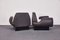 Italienische Mid-Century Leder & Stoff Sessel, 1940er, 2er Set 4