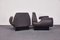 Mid-Century Italian Leather and Fabric Lounge Chairs, 1940s, Set of 2 4
