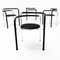 Dark Horse Chairs in Chrome and Black Leather by Rud Thygesen and Johnny Sorensen for Botium, 1980s, Set of 4 6