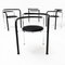 Dark Horse Chairs in Chrome and Black Leather by Rud Thygesen and Johnny Sorensen for Botium, 1980s, Set of 4, Image 6