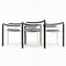 Dark Horse Chairs in Chrome and Black Leather by Rud Thygesen and Johnny Sorensen for Botium, 1980s, Set of 4 2