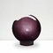 Vintage Italian Bronze, Glass and Iridescent Purple Enamel Spherical Vase from Studio Del Campo, 1960s 1