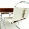 Set da pranzo Mid-Century con sedie Mies Van Der Rohe Mr10 in pelle attribuite a Merrow Associates, anni '70, set di 5, Immagine 4