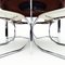 Set da pranzo Mid-Century con sedie Mies Van Der Rohe Mr10 in pelle attribuite a Merrow Associates, anni '70, set di 5, Immagine 5