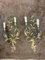 Gilded Metal and Lacquered Green Wall Lights in the style of Maison Baguès, 1950, Set of 2 6