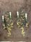 Gilded Metal and Lacquered Green Wall Lights in the style of Maison Baguès, 1950, Set of 2, Image 6