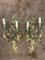 Gilded Metal and Lacquered Green Wall Lights in the style of Maison Baguès, 1950, Set of 2, Image 8