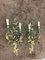 Gilded Metal and Lacquered Green Wall Lights in the style of Maison Baguès, 1950, Set of 2, Image 4