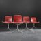 Mid-Century Danish Leather and Steel Pk9 Chairs by Poul Kjaerholm for E. Kold Christensen, 1960s, Set of 4, Image 2