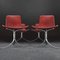 Dänische Mid-Century Pk9 Stühle aus Leder & Stahl von Poul Kjaerholm für E. Kold Christensen, 1960er, 4er Set 3
