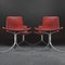 Mid-Century Danish Leather and Steel Pk9 Chairs by Poul Kjaerholm for E. Kold Christensen, 1960s, Set of 4 3