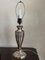 Tiffany Model Lamp in Silver, Root Wood & Cathedral Glass, Italy, 1989 12