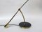 Large Table Lamp in Brass & Anthracite, Italy, 1950s 19