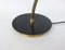 Large Table Lamp in Brass & Anthracite, Italy, 1950s 25